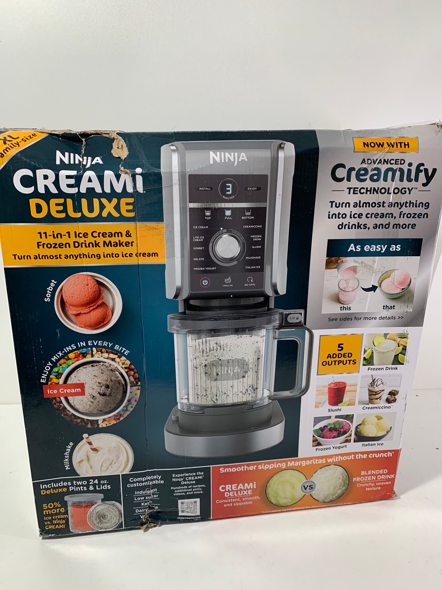 Ninja CREAMi Deluxe 11-in-1 Ice Cream and Frozen Treat Maker (NC501)