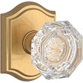 Baldwin PVCRYTAR044 Crystal Privacy Door Knob - Brass