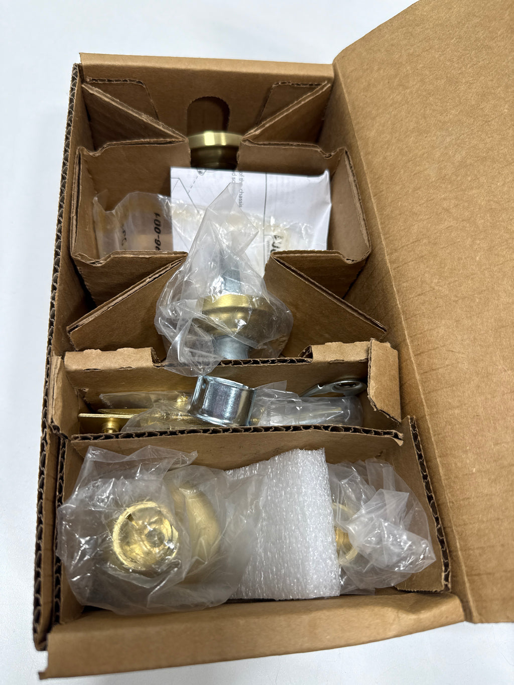 Baldwin FD.ROU.TRR Round Non-Turning Two-Sided Dummy Door Knob Set with Round Rose