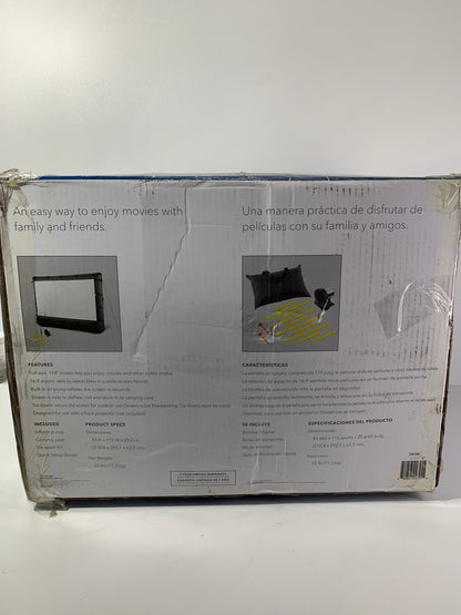 Insignia - 114" Outdoor Projector Screen - White