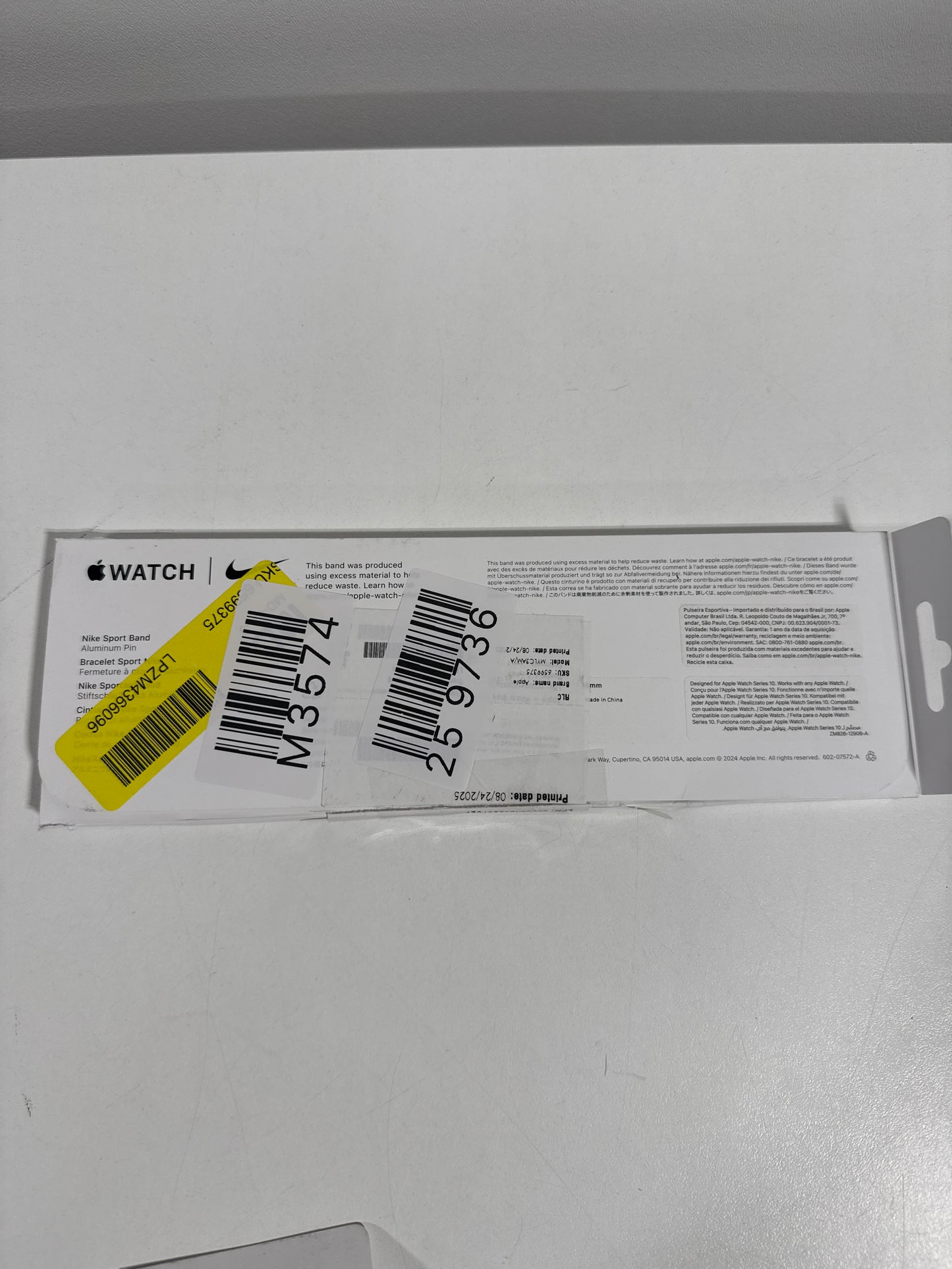 Apple - 46mm BlueFlame Nike SportBand - M/L - Blue Flame