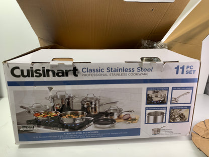 See Desc Cuisinart Classic 11pc Stainless Steel Cookware Set - 83-11N