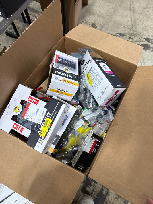 50 + item Automotive Wiring harness, electronic accessory lot.