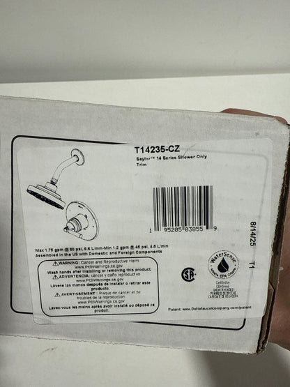 Delta T14235 Saylor Monitor 14 Series Single Function Pressure Balanced Shower Only - Less Rough-in Valve Champagne Bronze