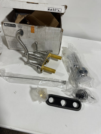 Delta Faucet Cassidy Centerset Bathroom Faucet Brushed Nickel