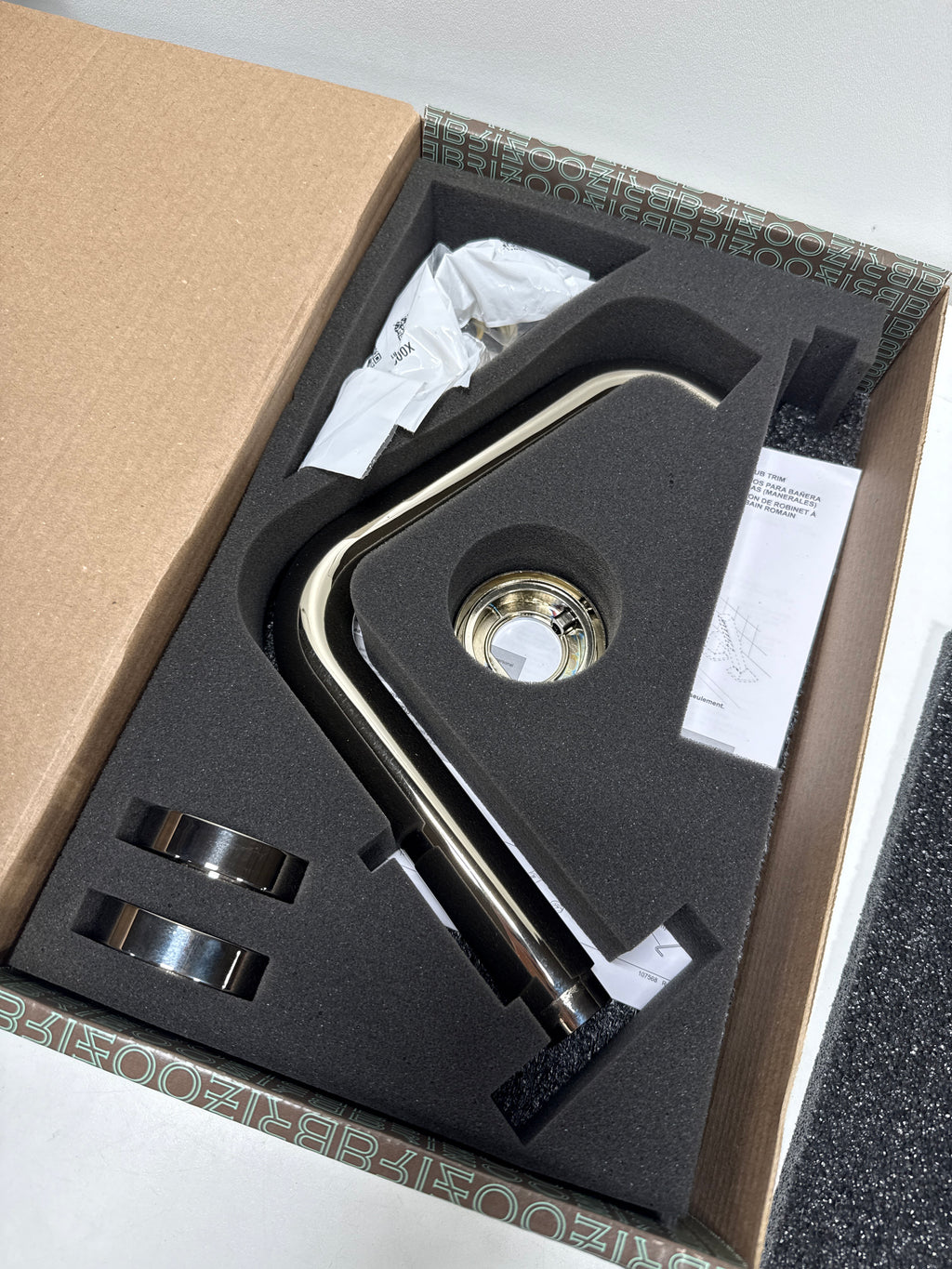 Brizo Litze Deck Mounted Roman Tub Filler - Less Rough In Model: T67335-PNLHP