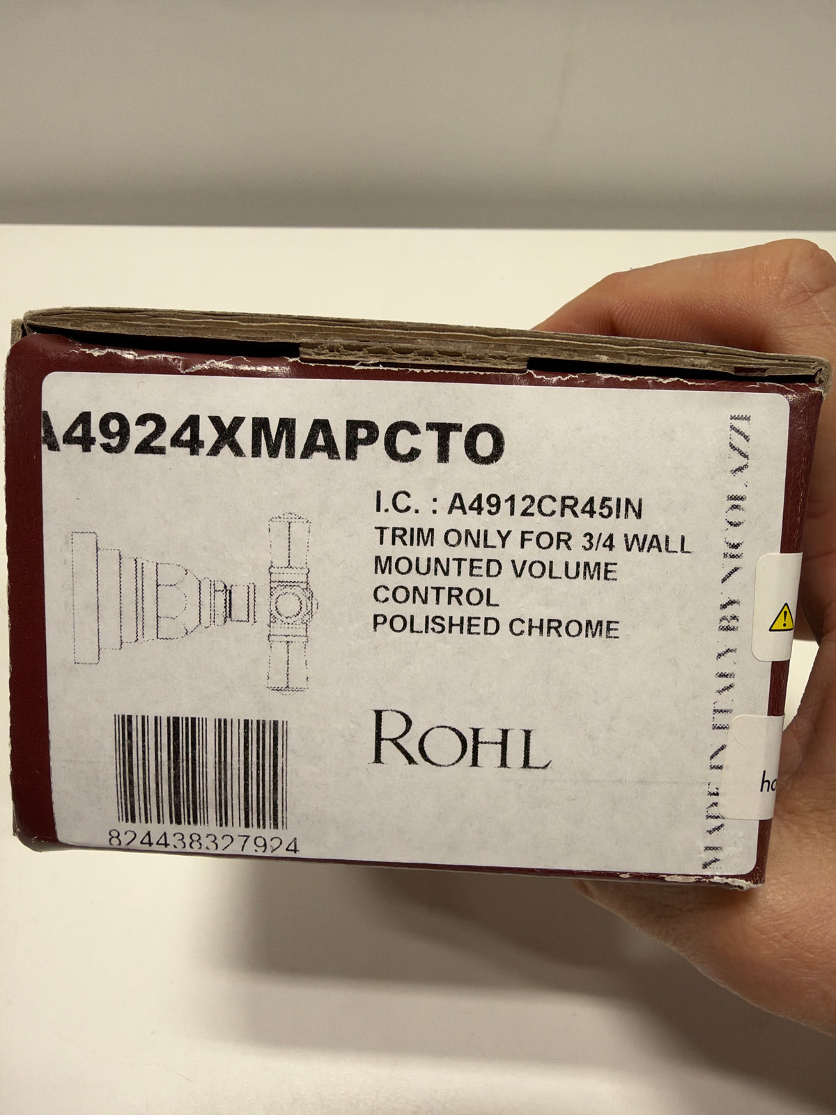 ROHL A4924XMAPCTO Volume Control/DIVERTERS, Polished Chrome