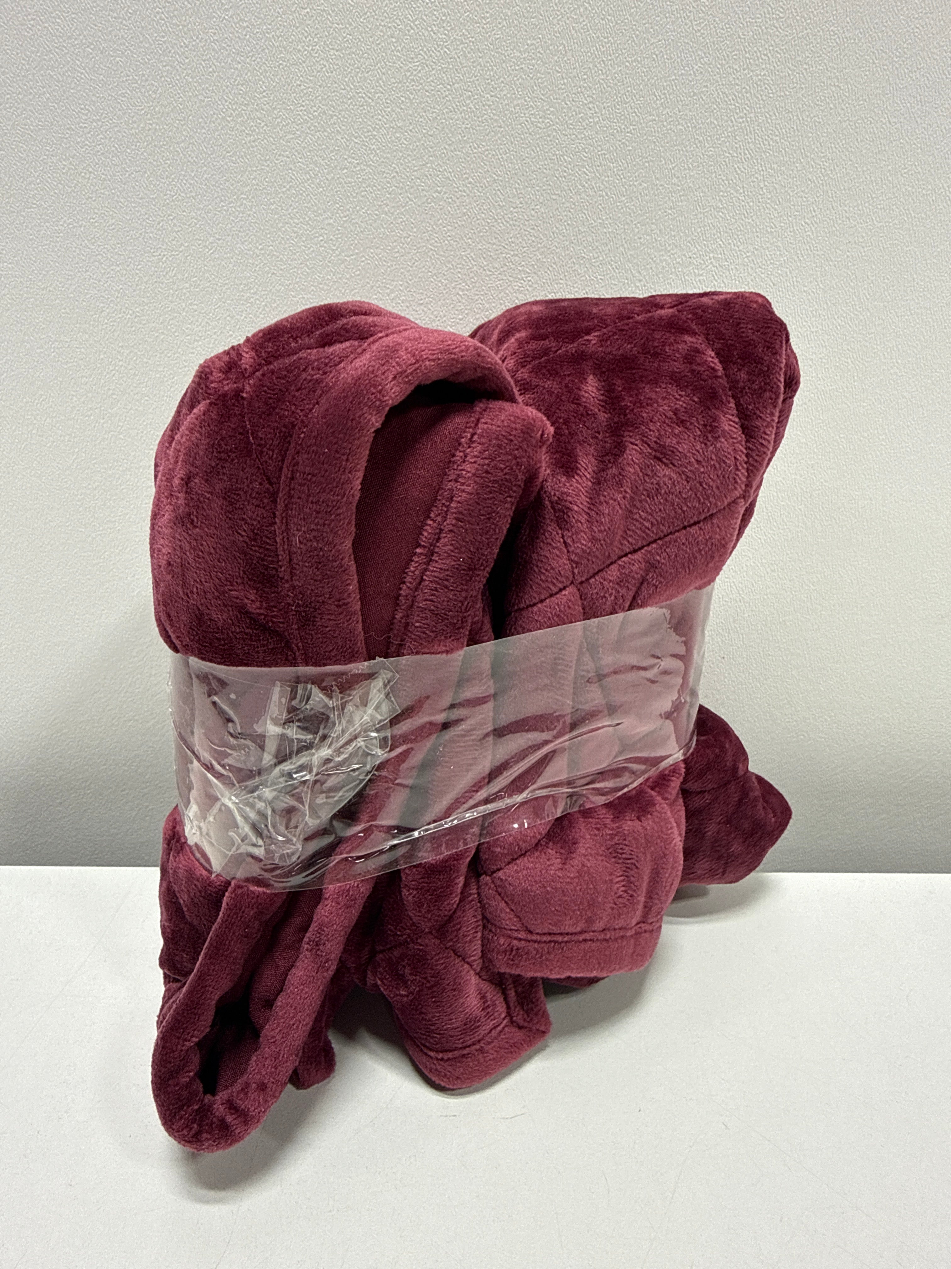 Standard Luxe Diamond Stitch Velvet Quilt Pillow Sham Berry Red - Threshold™: Recycled Polyester OEKO-TEX Certified