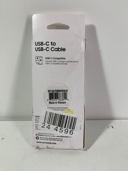 Samsung USB-c to USB-c Cable - White