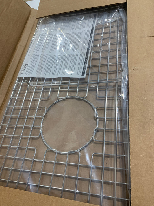Rohl 14.63 in. L X 29.13 in. W. Bottom Grid in Stainless Steel