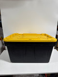 2 Used Greenmade 27 Gallon Utility Totes -1 Cracked Lid - *Furniture & Organization