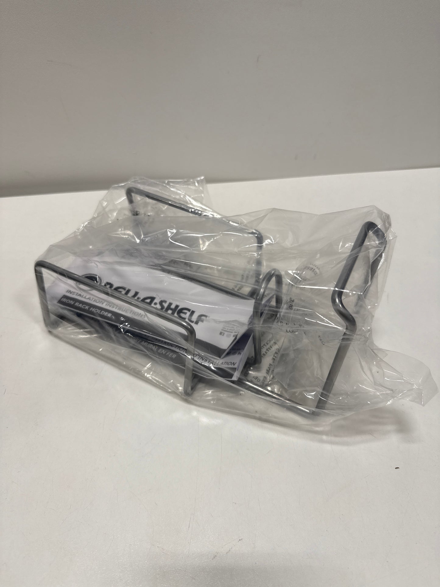 Rev-a-Shelf IRH-1 Sidelines 5-3/4" Static Door/Wall Mount Iron Holder Silver