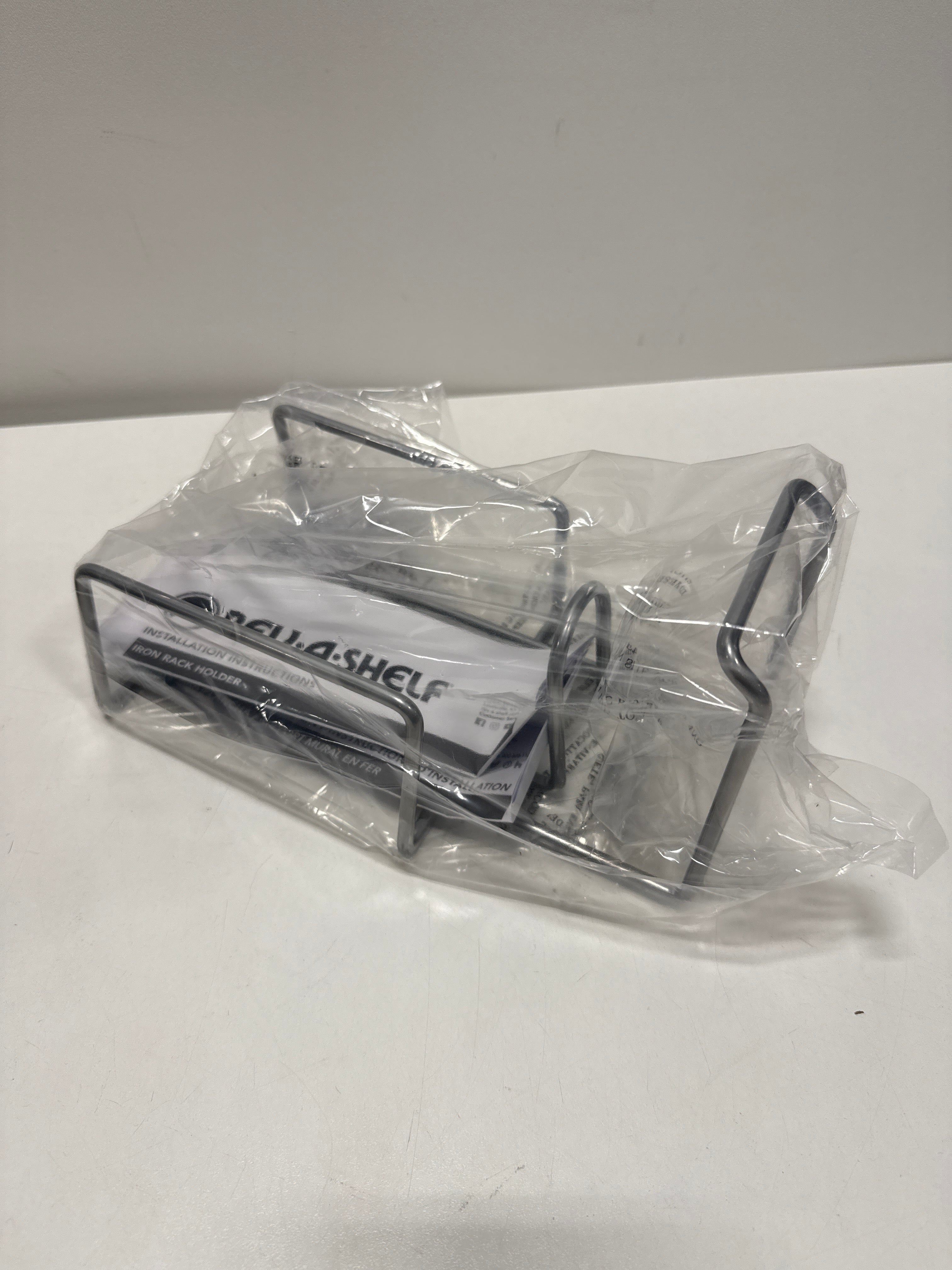 Rev-a-Shelf IRH-1 Sidelines 5-3/4" Static Door/Wall Mount Iron Holder Silver