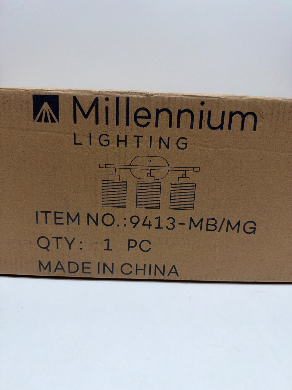 Millennium Lighting 9413 Renitta 3 Light 21" Wide Bathroom Vanity Light Matte Black / Modern Gold Indoor Lighting Bathroom Fixtures Vanity Light
