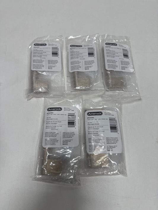 5 x Amerock Versa 3 inch (76mm) Center-to-Center Champagne Bronze Cabinet Pull, BP55530CZ