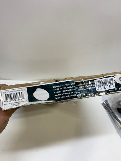 Proflo Pftswec2000 Elongated Closed-Front Toilet Seat - Off White