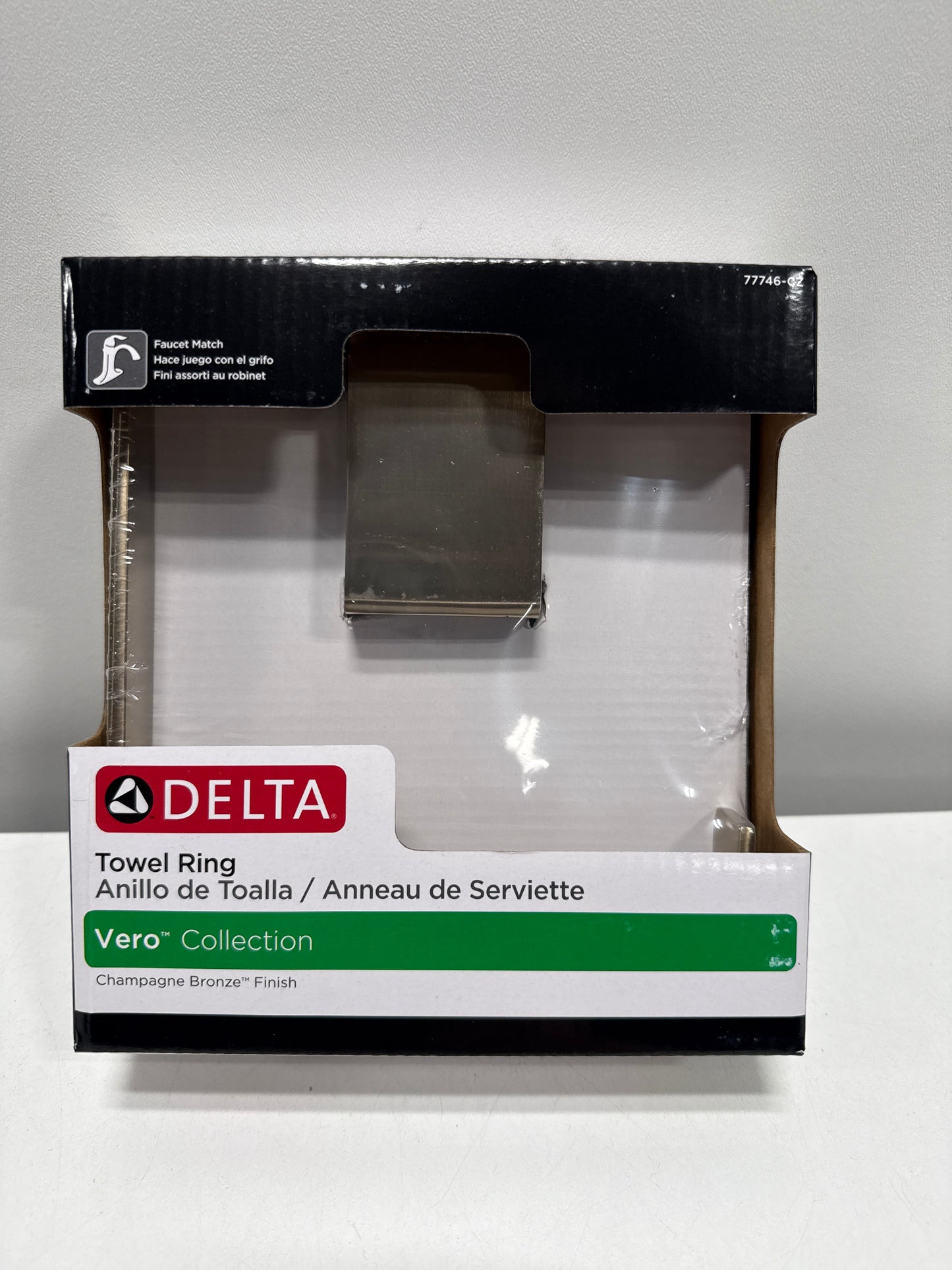 Delta Vero Open Towel Ring in Champagne Bronze