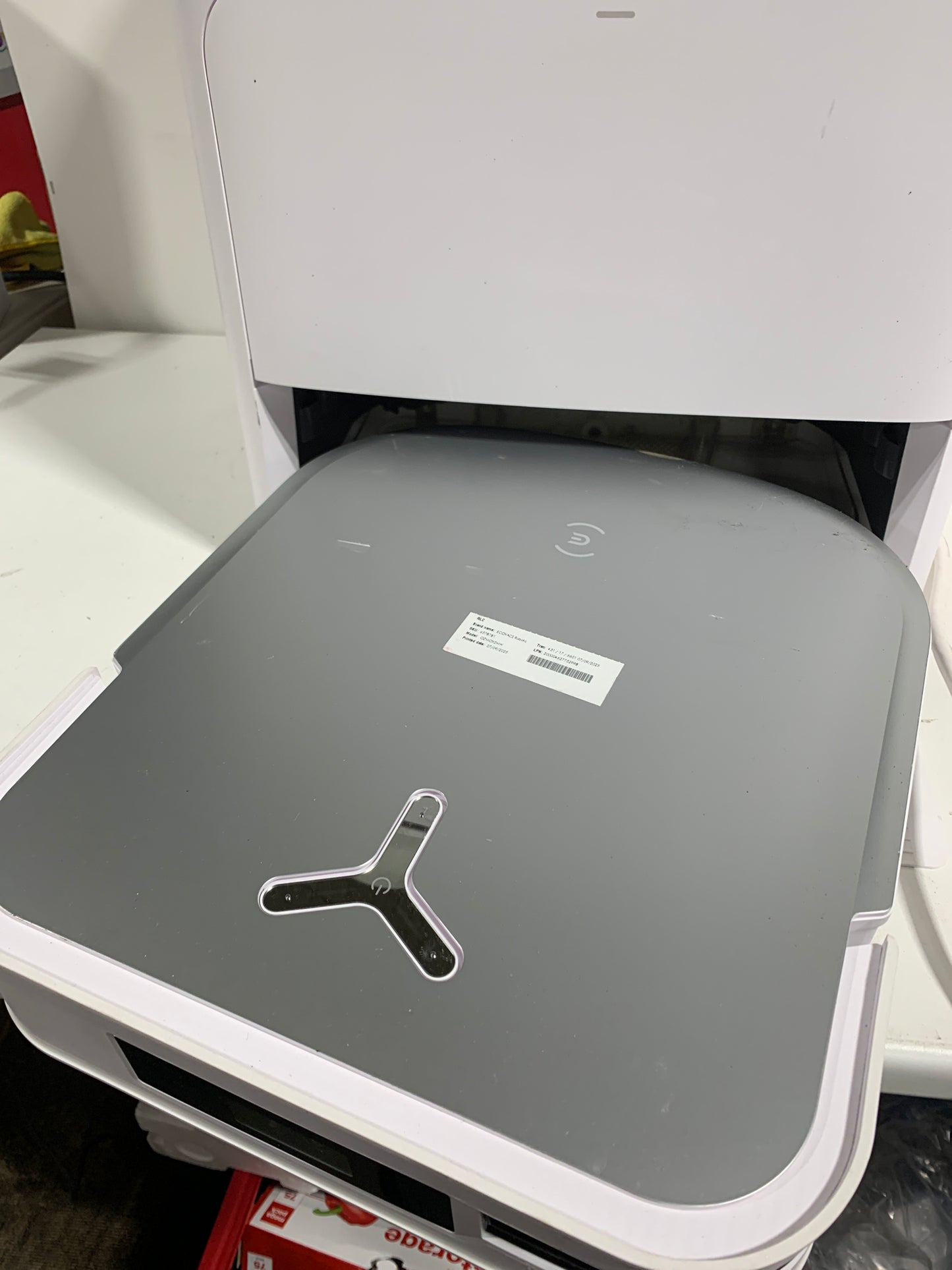 For Parts ECOVACS Robotics - DEEBOT X2 OMNI Robot Vacuum & Mop with Self Cleaning Auto Empty Station - WHITE