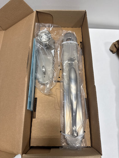 Emtek Link Emtek Sgl Cyl, Wilmington Tub Ent, Old Town Clear Knob, US15A