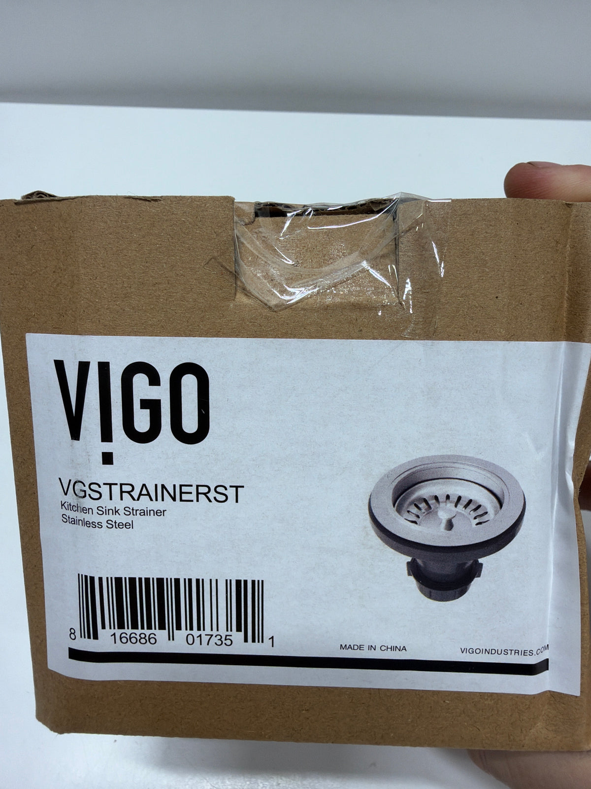 Vigo VGSTRAINERST Noma 3-1/2" Kitchen Basket Strainer Stainless Steel Sink