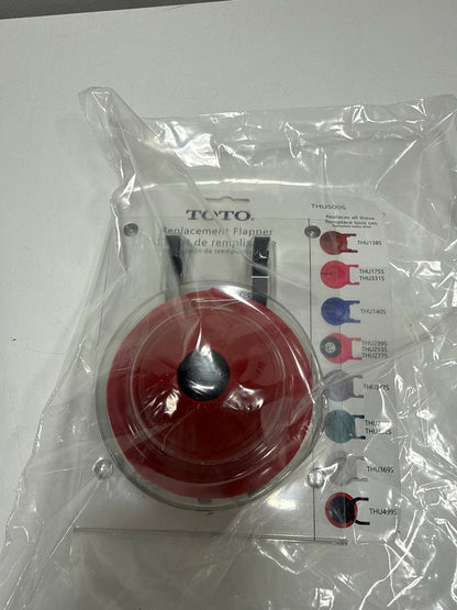 TOTO THU500S Toilet Flapper Rubber Red/Black 3