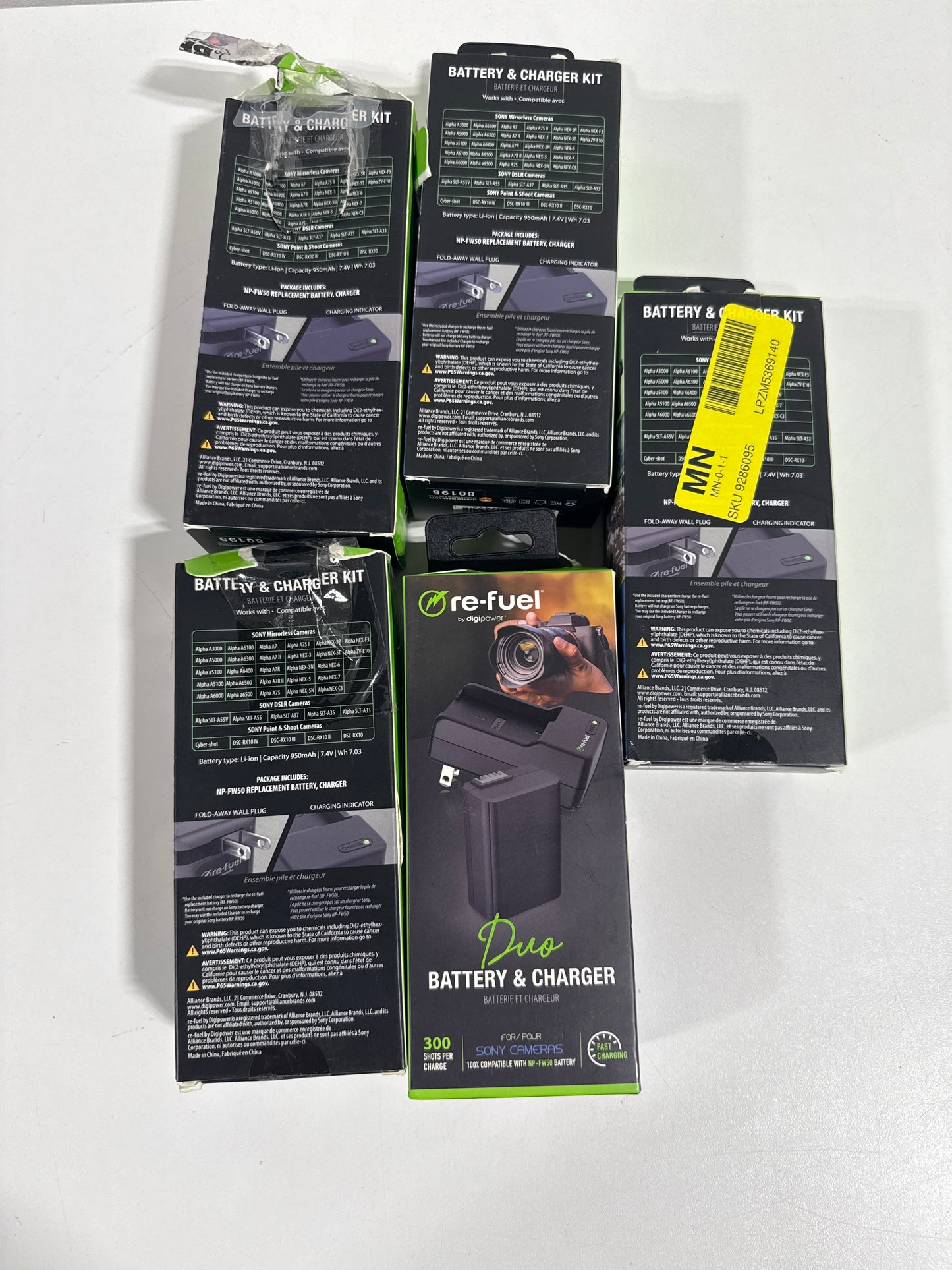 5 Digipower - Digital Camera Battery & Charger Kit, Replacement for Sony NP-FW5