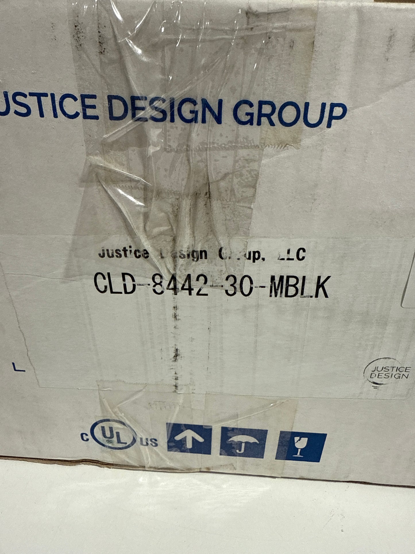 Black See Desc Era 2-Light Bath Bar (CLD-8442-30-MBLK) by Justice Design Group