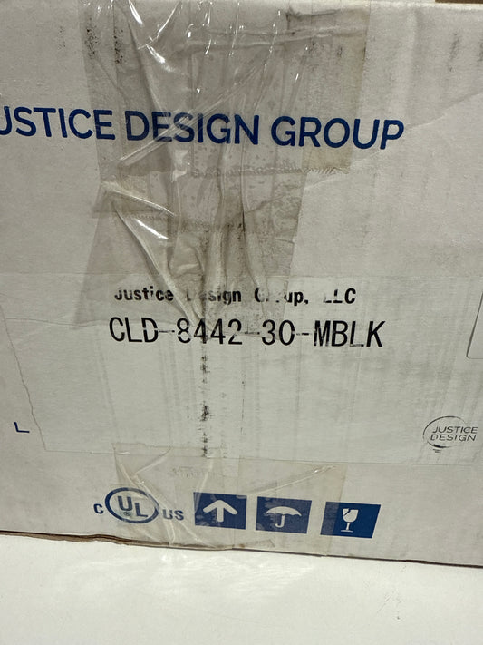 Black See Desc Era 2-Light Bath Bar (CLD-8442-30-MBLK) by Justice Design Group