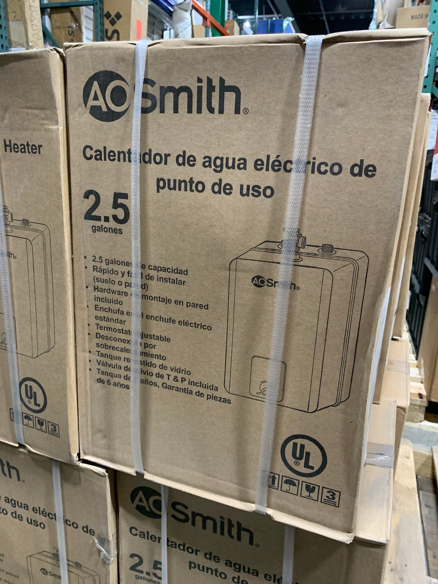 A.O SMITH ProLine® 2.5 gal. Point of Use 1.44kW 1-Element Residential Electric Water Heater - 100289860