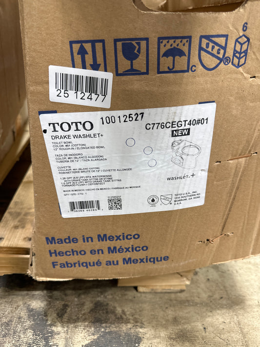 Scratch TOTO Drake Elongated Toilet Bowl Only with WASHLET+ Ready - Less Seat