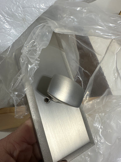 Scratch Signature Hardware 479121 Aurick Right Handed Solid Brass Keyed Entry Door Lever Set with 2-3/4" Backset - Satin Nickel