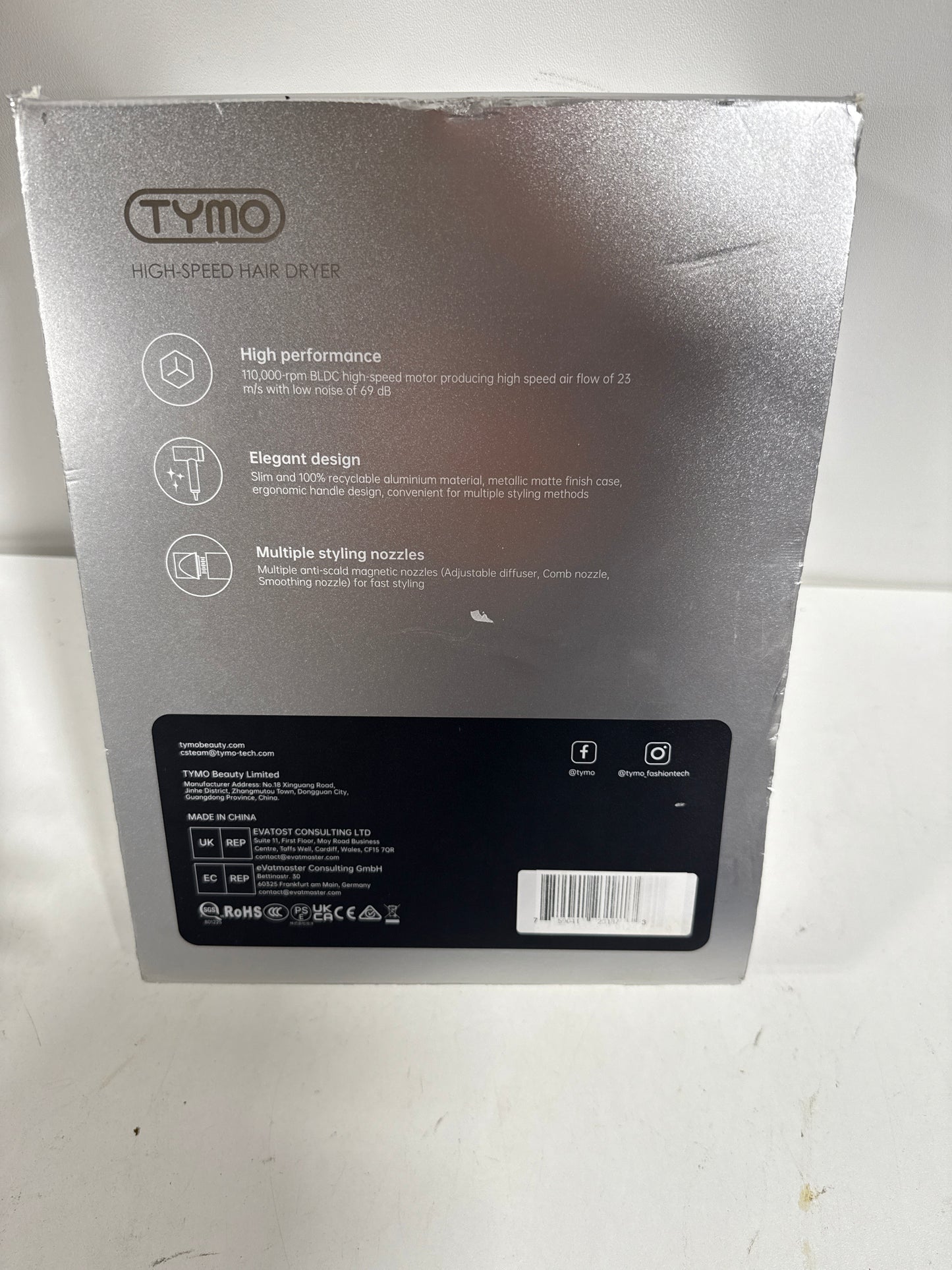 TYMO Airhype T-Sensor One-Botton Cooling High-Speed Hair Dryer