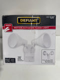 Defiant PAR 180-Degree White Motion Activated Wired Outdoor 2-Head Dusk-to-Dawn Security Flood Light