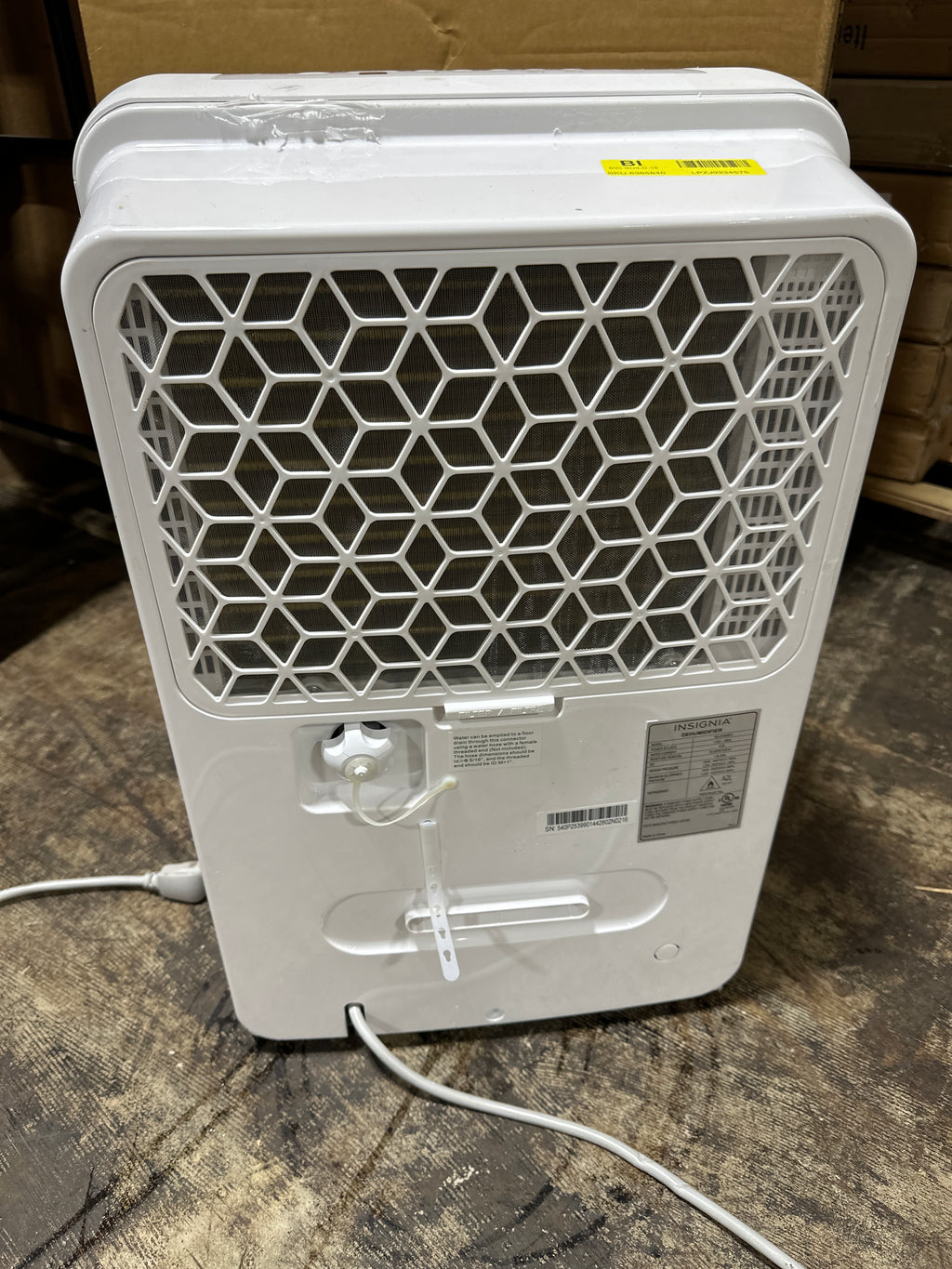 Used Insignia - 35-Pint Dehumidifier with ENERGY STAR Certification - White