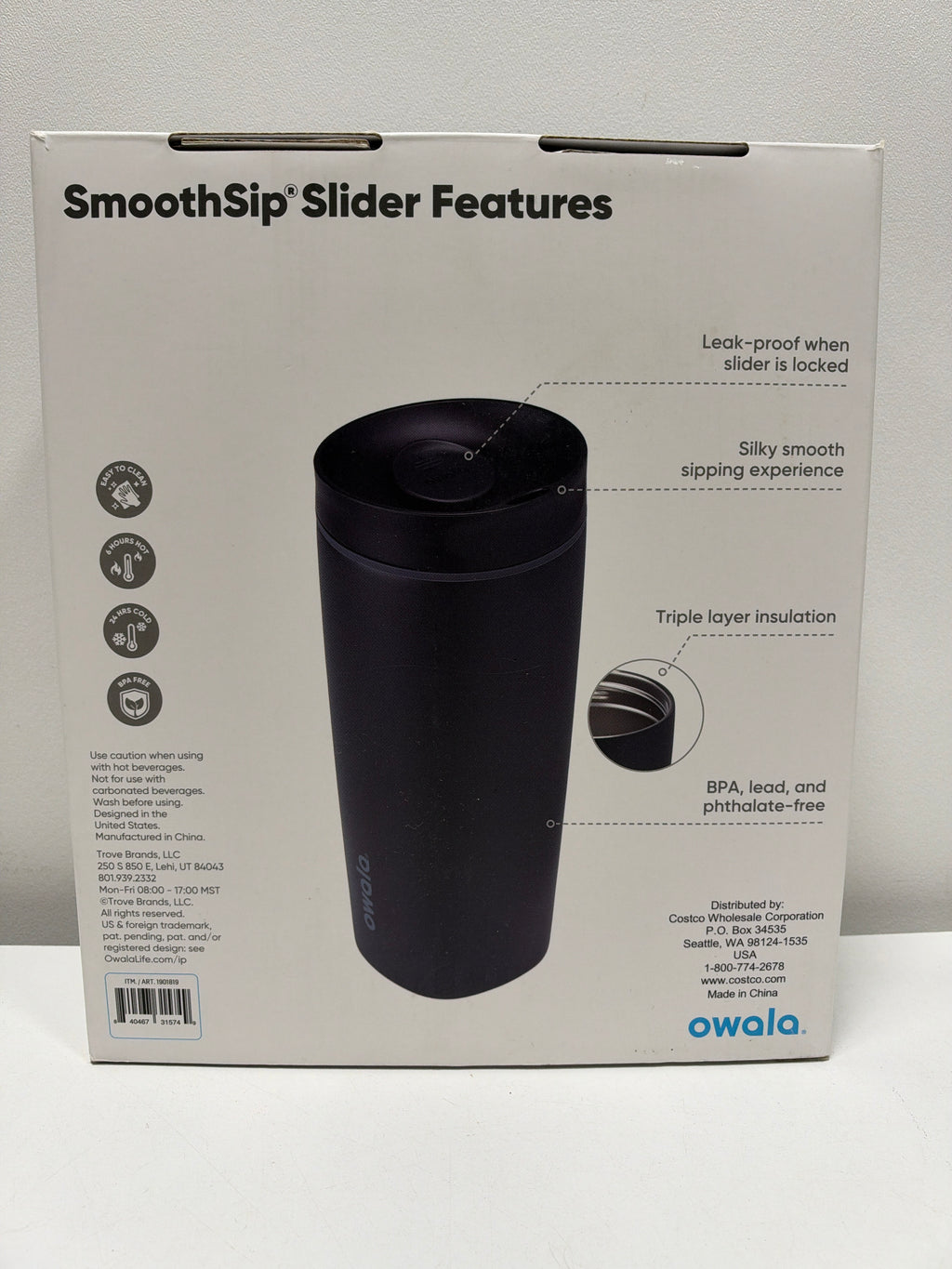 2 x Owala SmoothSip Slider 20oz