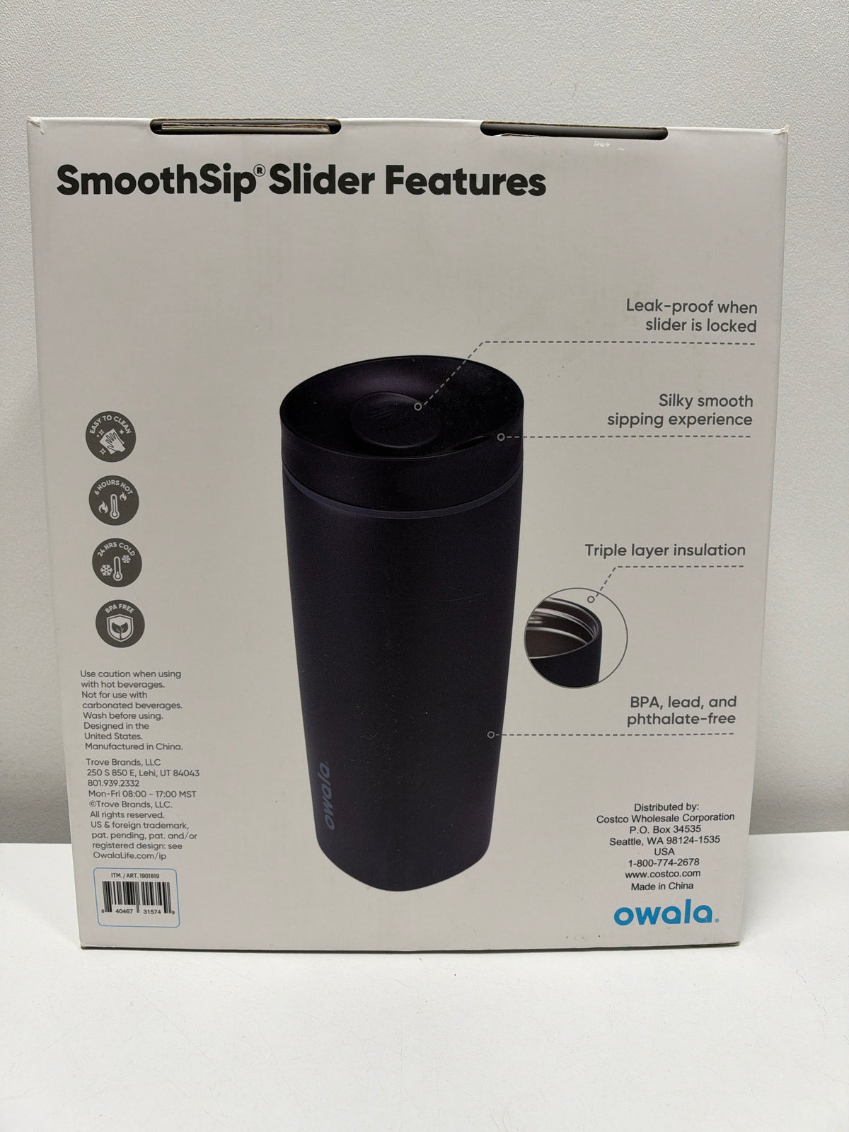 2 x Owala SmoothSip Slider 20oz