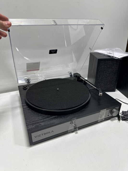 Used Victrola Harmony Bluetooth Turntable System with Speaker - Black