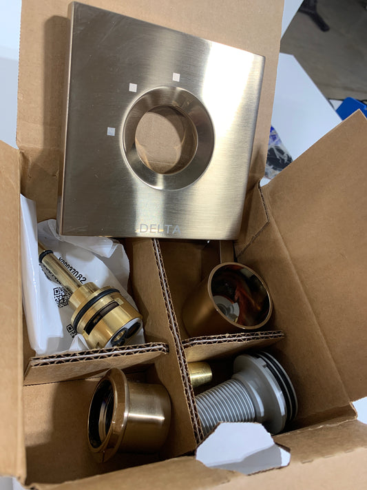 Scratch Vero Gold 1-Handle 3-Setting Diverter Valve Trim Kit in Champagne Bronze