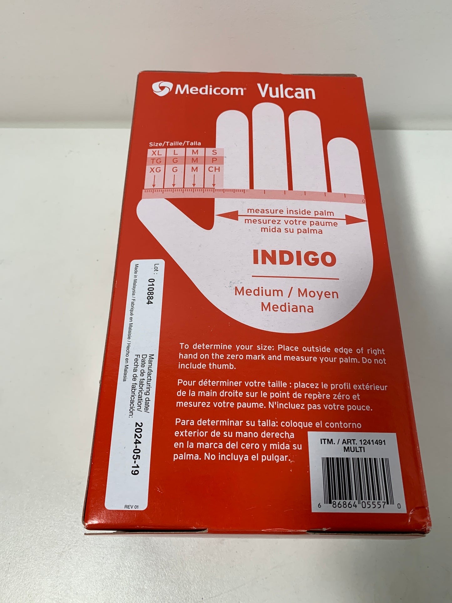 Medicom Vulcan Nitrile Gloves M (150 Count)