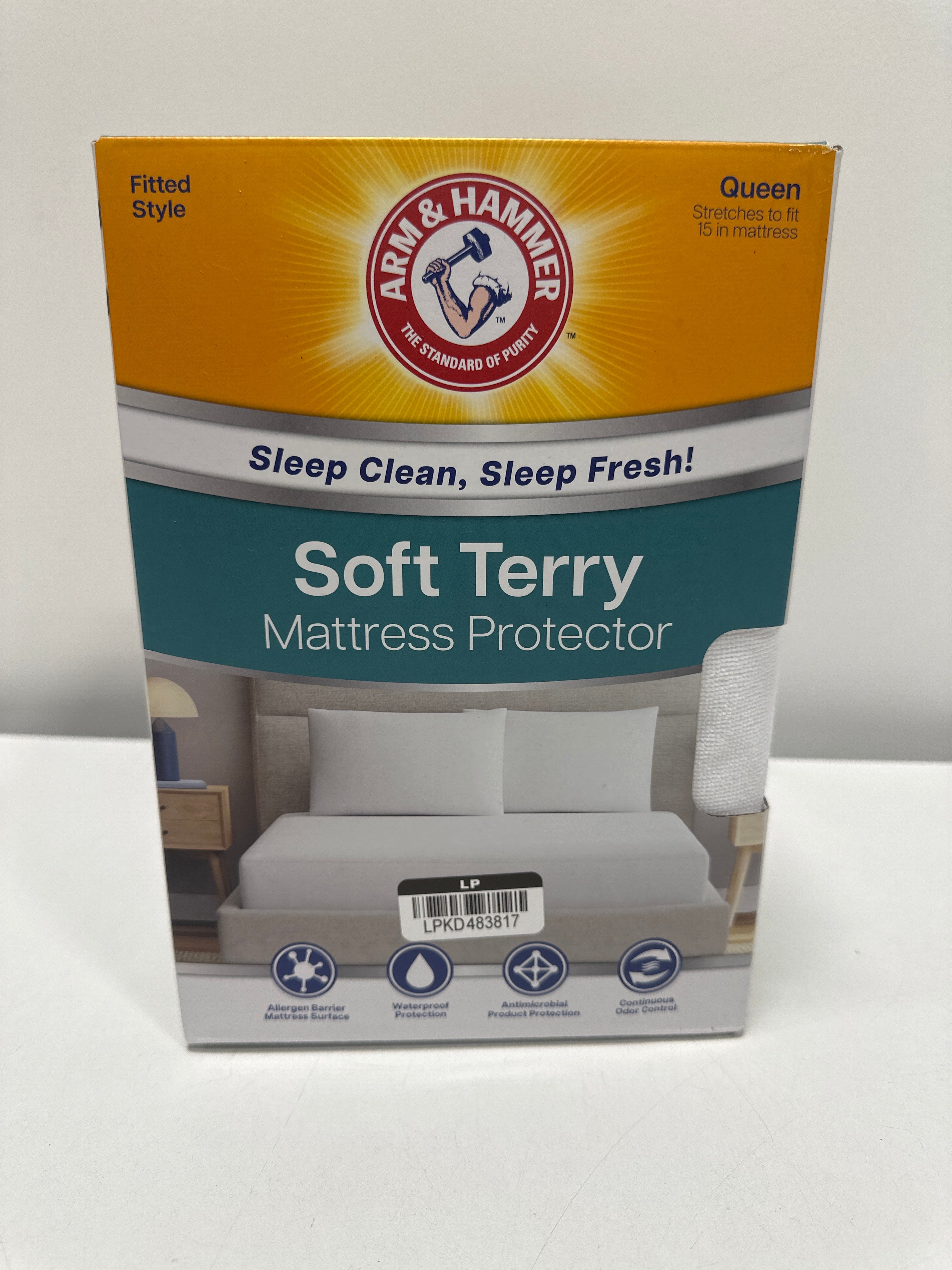 Arm & Hammer Queen Soft Terry Mattress Protector - *Bedding