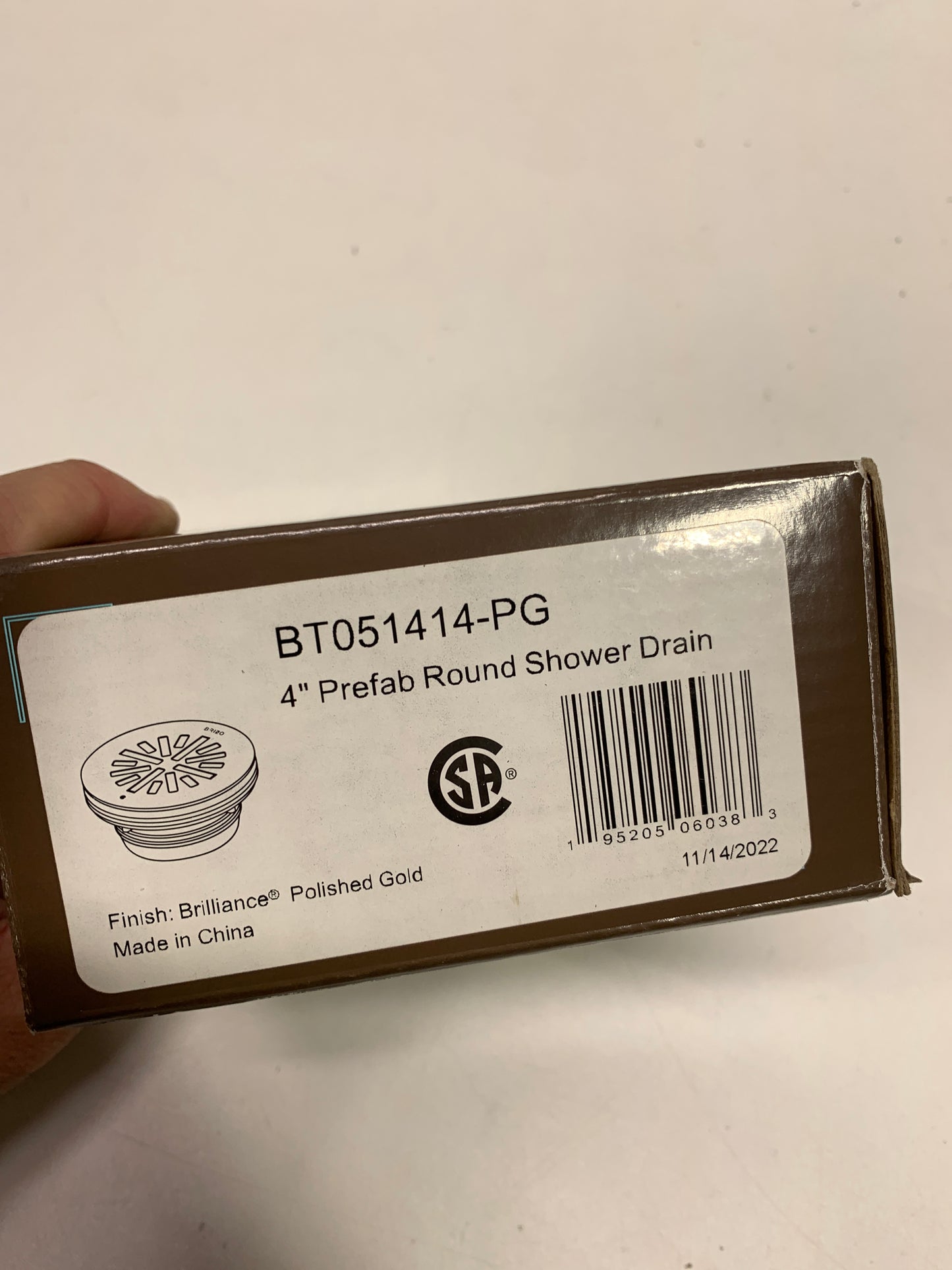 Brizo Kitchen Sink Flange and Strainer Champagne Bronze