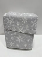 Full Christmas Flannel Sheet Set Gray Snowflake - Wondershop - *Bedding