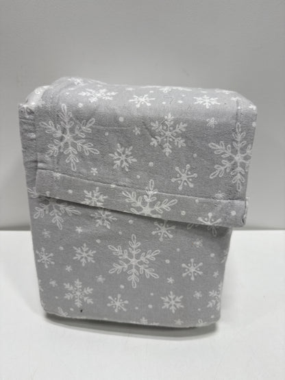 Full Christmas Flannel Sheet Set Gray Snowflake - Wondershop - *Bedding