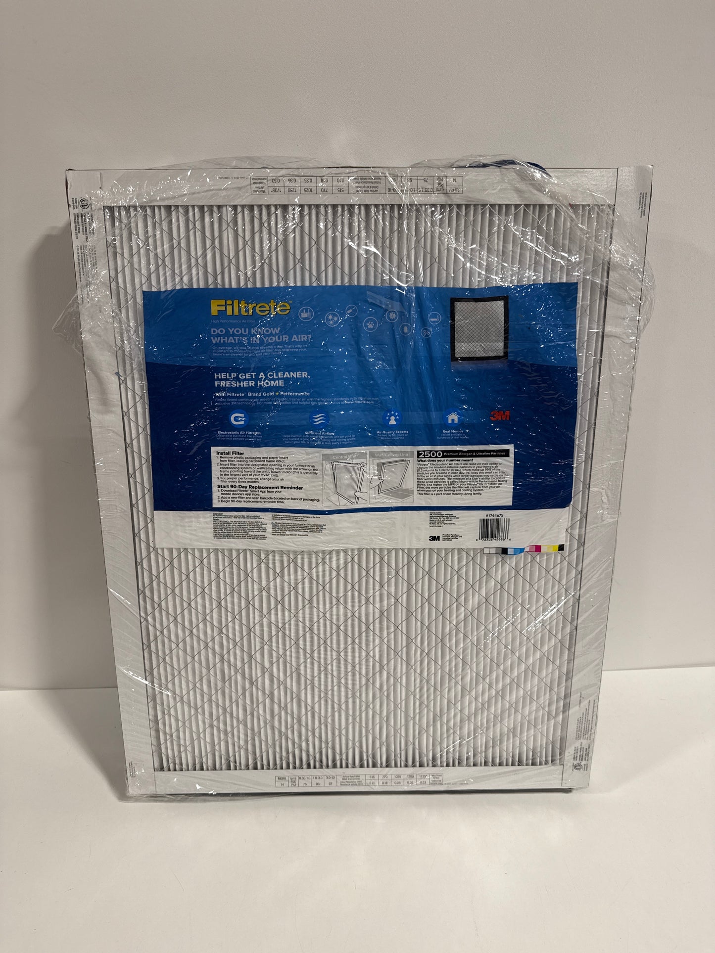 3M 2500 Series Filtrete 1 Filter 20 X 25 X 1 (Pack of 3)