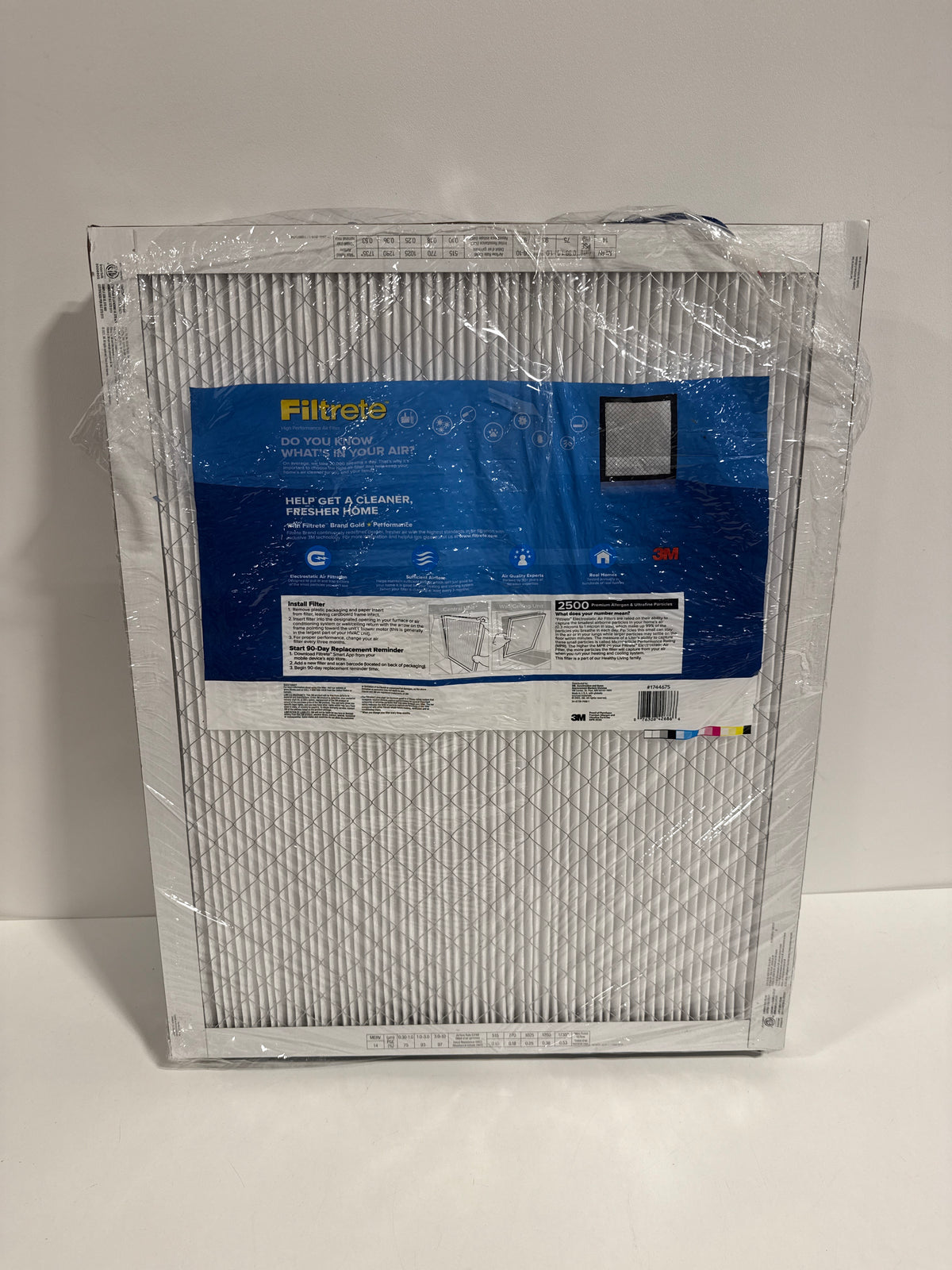 3M 2500 Series Filtrete 1 Filter 20 X 25 X 1 (Pack of 3) - *Furnace Filters