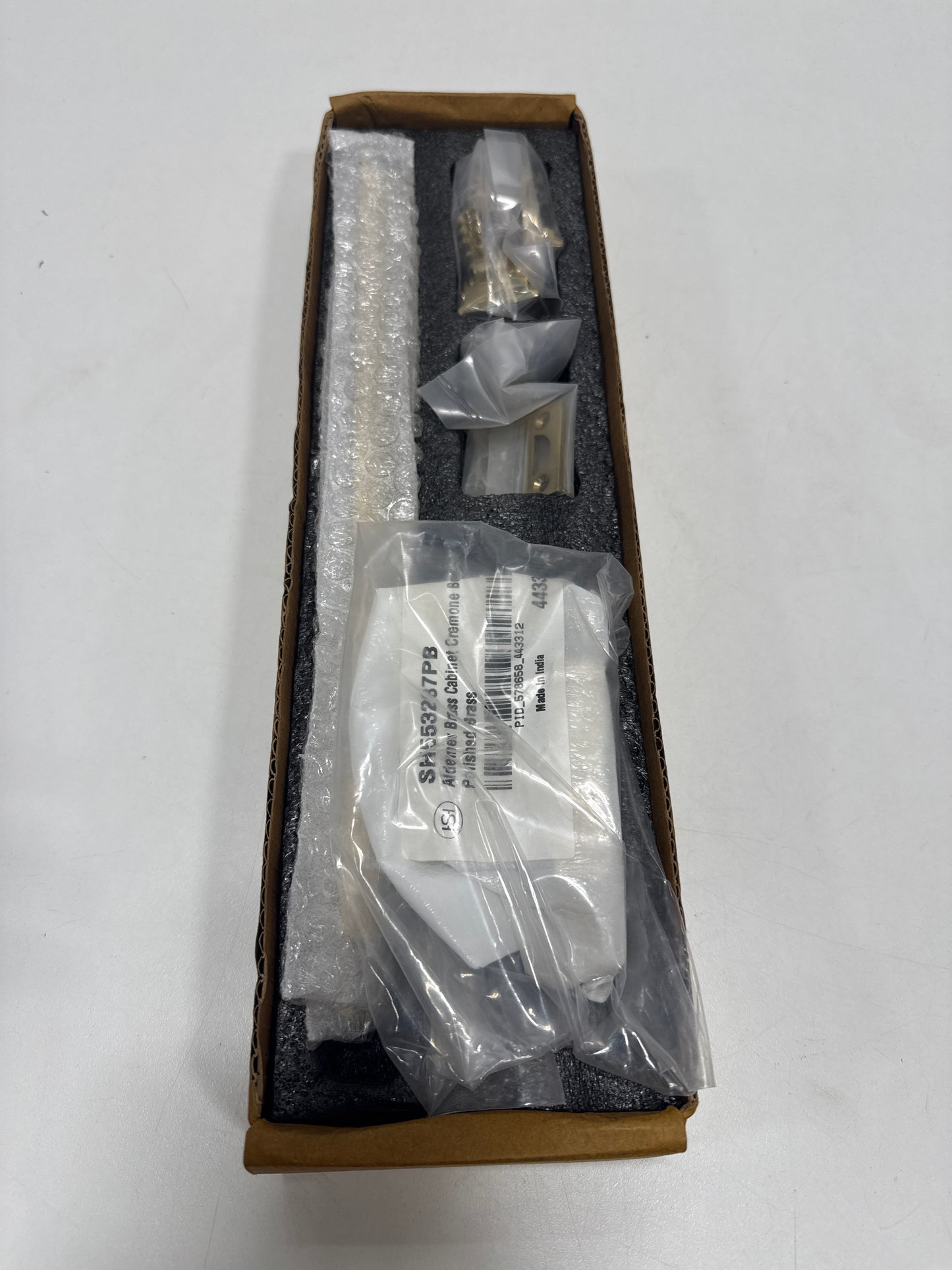 Signature Hardware 955209-1.5 Aldemer 24 Inch Tall Cabinet Cremone Security Bolt Polished Brass - *Tools Hardware & Misc