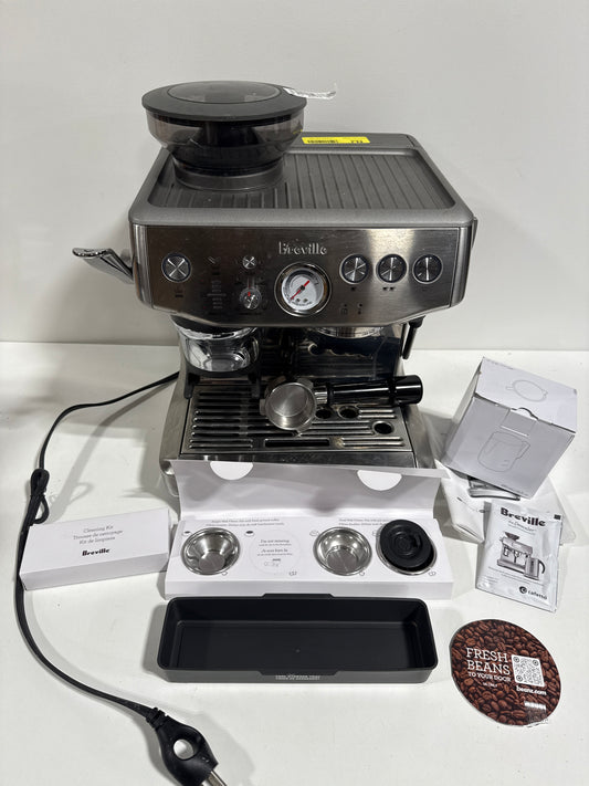 Used Breville - the Barista Express Impress Espresso Machine - Brushed Stainless Steel