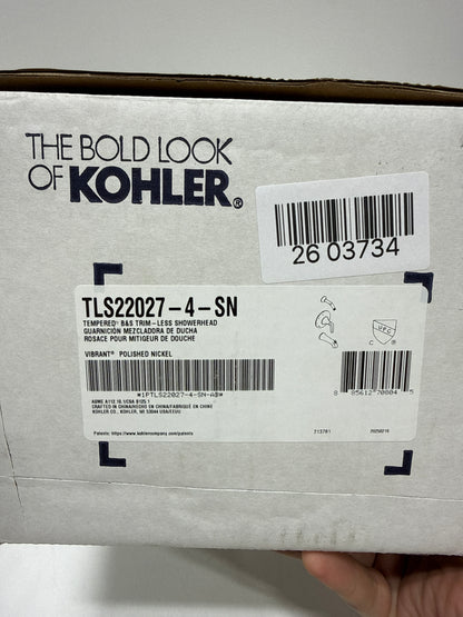 Kohler K-TLS22027-4-SN Tempered Shower Trim Set, Vibrant Polished Nickel