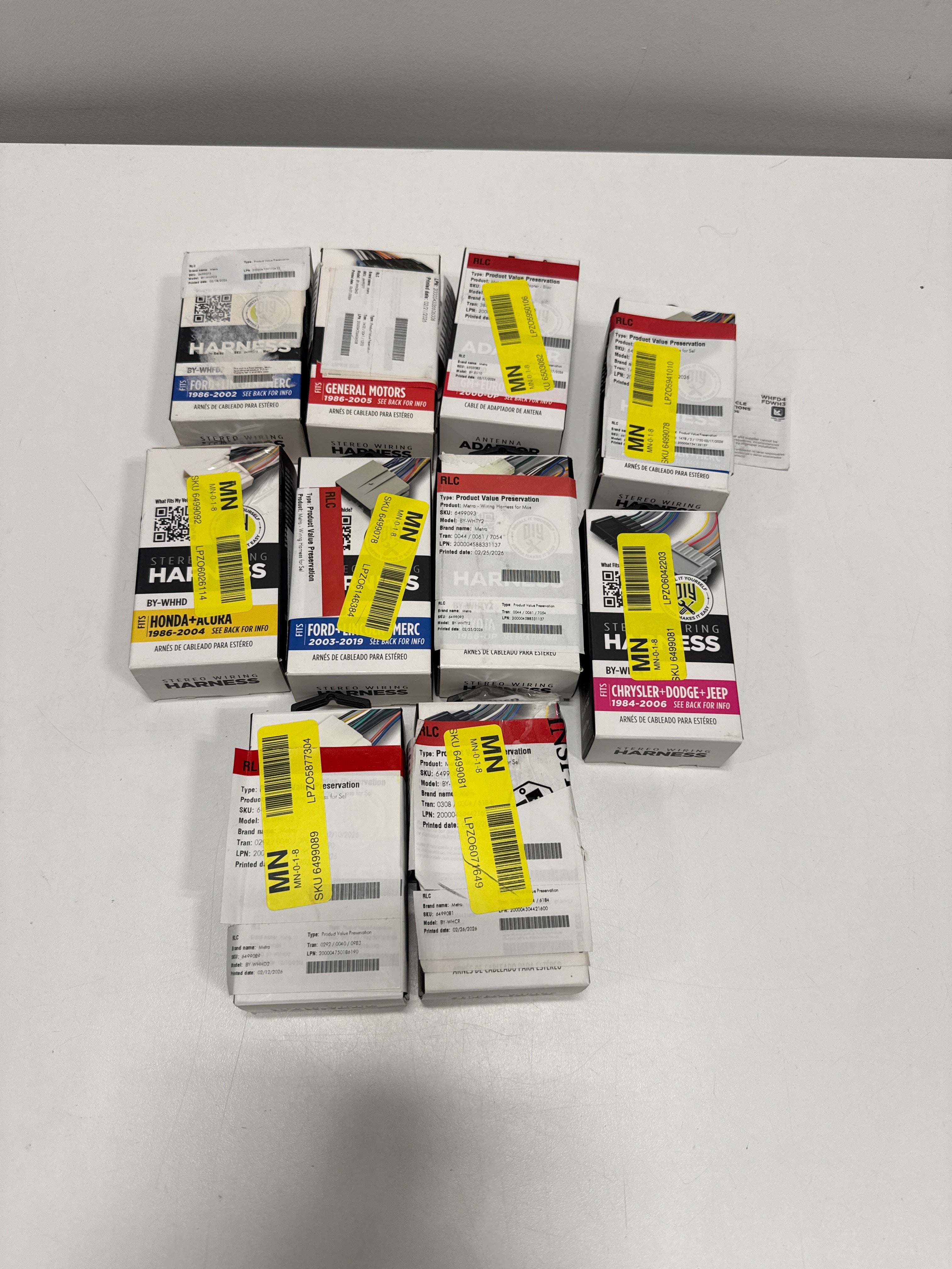 10 x Metra - Assorted Wiring Harness Lot - See Desc