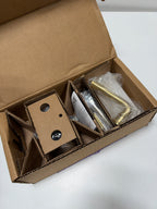 Baldwin PVFEDTSR044 Federal Privacy Leverset - Brass